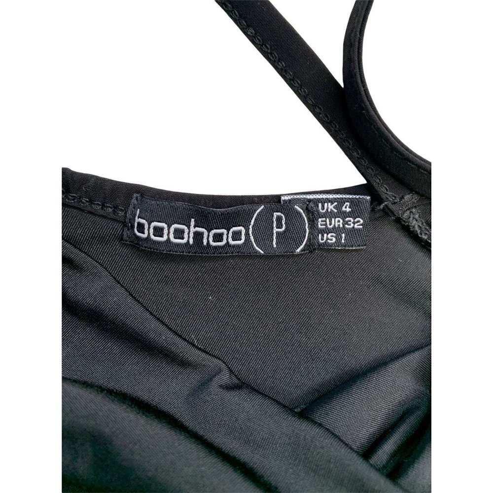 Boohoo Petite Women's Open Back Black Jumpsuit - Picture 3 of 5